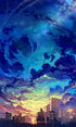 High Sky Buildings Diamond Painting